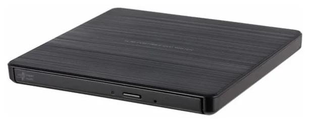 Внешний привод External DVD+/-RW LG GP60NB60.AUAE12B DVD Multi, внешний/внешний Slim, интерфейс USB-A, толщина 14 мм, цвет чёрный RTL