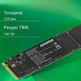 SSD накопитель Digma Mega M2 DGSM3001TM23T 1ТБ, M.2 2280, PCIe 3.0 x4, NVMe, M.2, rtl