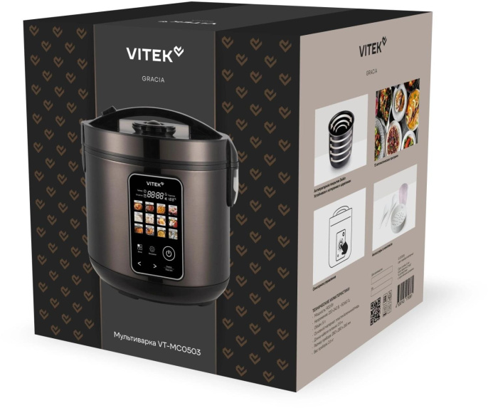 Мультиварка Vitek VT-MC0503 5л 900Вт черный