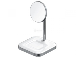 Беспроводное зарядное устройство-подставка Satechi Magnetic 2-in-1 Wireless Charging Stand - Space Gray ST-WMCS2M
