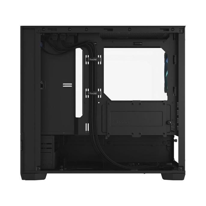 Корпус Case Fractal Design Pop Mini Air RGB TG Clear Tint, Mini-Tower, 3x120mm RGB, 2xUSB-A 3.2 mATX, mITX Black FD-C-POR1M-06