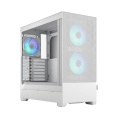 Корпус Case Fractal Design Pop Air RGB TG Clear Tint, Midi-Tower, 3x120mm RGB, 2xUSB-A 3.2 ATX, mATX, mITX White FD-C-POR1A-01