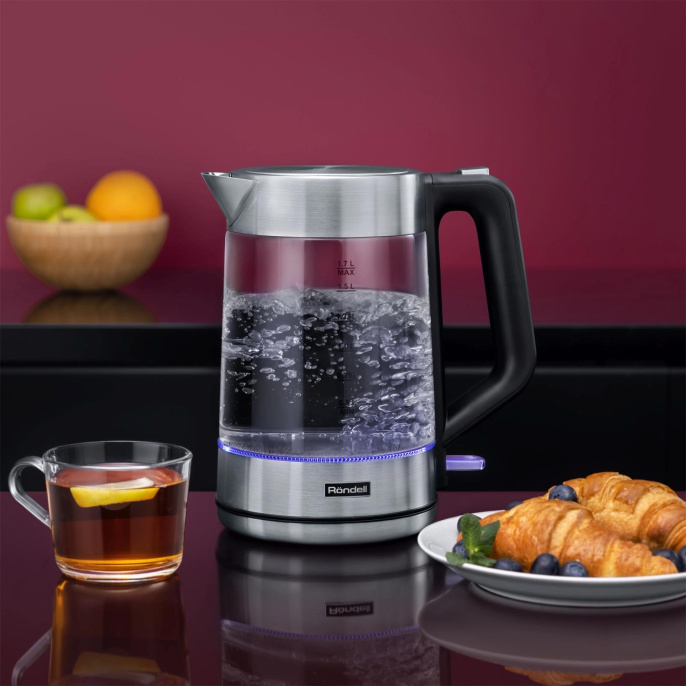 Чайник электрический Rondell RDE-1008, 1.7л, стекло