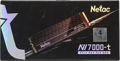 Накопитель SSD Netac PCI-E 4.0 x4 4TB NT01NV7000T-4T0-E4X NV7000-t M.2 2280