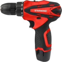 Дрель-шуруповерт StarWind CDT12-2.0/2S1, 2Ач,  с двумя аккумуляторами