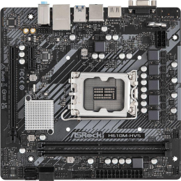 Материнская плата ASRock H610M-HVS Soc-1700 H610 PCI-E 4.0x16 PCI-E 3.0x1 2xDDR4 3200MHz VGA+HDMI mATX RTL