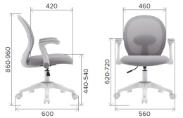 Кресло Everprof Flip Ткань Серый