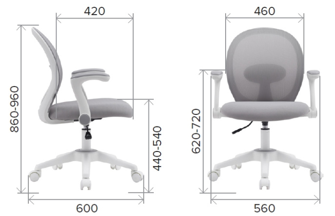 Кресло Everprof Flip Ткань Серый