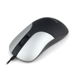 Мышь Гарнизон GM-215, USB, чип- Х, черный/серый, soft touch, 1000 DPI, 2кн.+колесо-кнопка, кабель 1,5м 795212