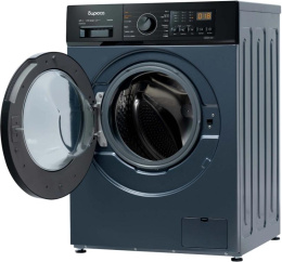 Стиральная машина Бирюса WMD-SM812/03 W класс: A+++ загр.фронтальная макс.:8кг с сушкой синий инвертор