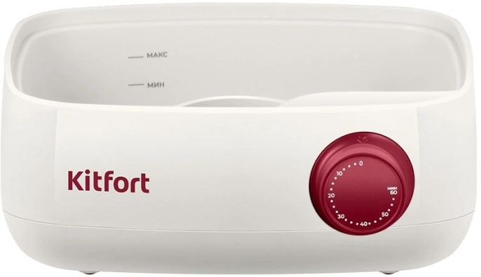 Пароварка KitFort КТ-6830,  белый и красный