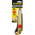 Нож с винтовым фиксатором Stayer HERCULES-25 сегментированные лезвия 25 мм  09141_z01