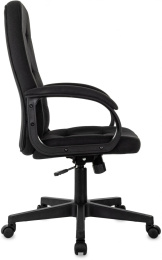 Кресло руководителя Бюрократ CH 002, ткань, до 120кг, топ-ган, черный