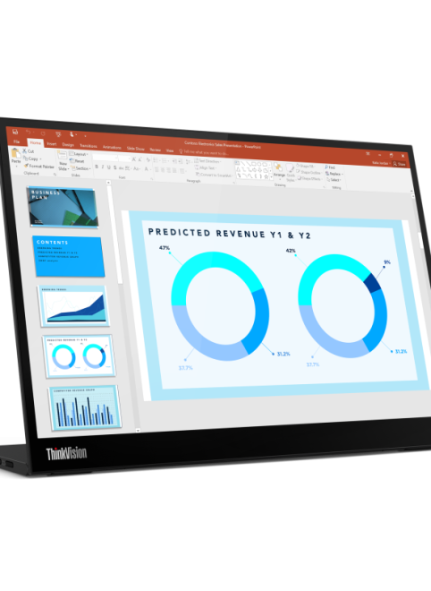Lenovo показала новый портативный монитор Lenovo ThinkVision M14d с разрешением 2.2 K