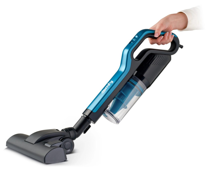 Ручной пылесос DOMFY DSC-VC305, 1000Вт, черный/бирюзовый