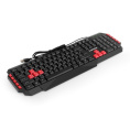 Клавиатура ExeGate Multimedia Professional Standard LY-505M USB, полноразмерная, влагозащищенная, 114кл., Enter большой, 8 красных клавиш, мультимедиа, длина кабеля 1,5м, черная, Color Box EX296103RUS