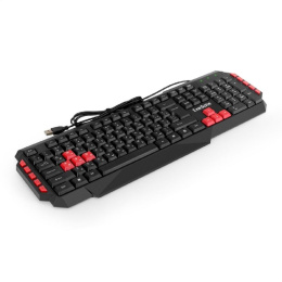 Клавиатура ExeGate Multimedia Professional Standard LY-505M USB, полноразмерная, влагозащищенная, 114кл., Enter большой, 8 красных клавиш, мультимедиа, длина кабеля 1,5м, черная, Color Box EX296103RUS