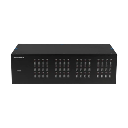 Управляемый USB over IP концентратор DistKontrolUSB-48 с 48 портами USB с 2 блоками питания / Ethernet 2 x 10/100/1000 Mb / Защитный модуль с замком