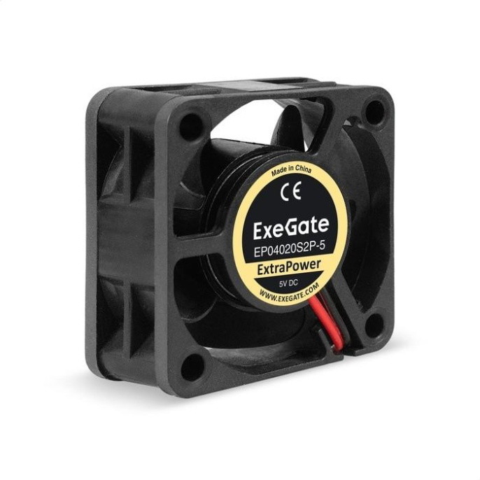 Вентилятор 5В DC ExeGate ExtraPower EP04020S2P-5 (40x40x20 мм, Sleeve bearing (подшипник скольжения), 2pin, 7000RPM, 30dBA) EX295197RUS