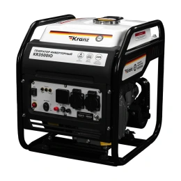 Инверторный генератор KRANZ KR3500IO 3,5 кВт, 230 В, 7 л, открытый корпус, ручной старт KR-16-1143