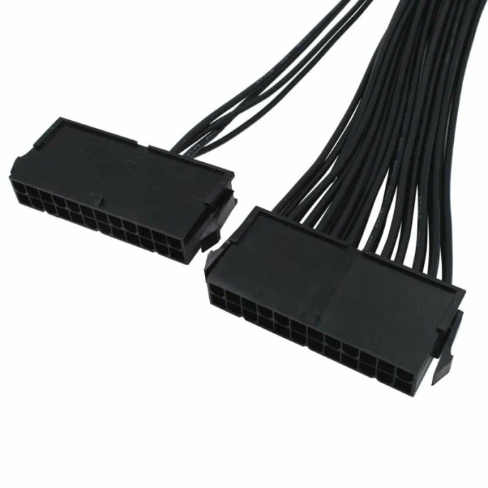 Sync Starter TSR436 30 см двойной удлинительный кабель-адаптер 3 PSU ATX 24Pin блок питания Sync Starter ADD3PSU для майнинга биткоинов
