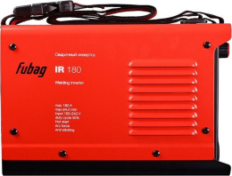FUBAG IR 180 Инвертор сварочный [31402/41327/41775] { раб.напряжение 150-240В;Ном. напряжение, В 220, Сварочн. ток, А 30-180, Вес, кг 5}