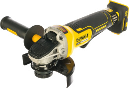 Угловая шлифмашина DeWalt DCG406NT (DCG406NT-XJ) (бесщеточная, диаметр диска: 125 мм, 9000 об/мин холостого хода, питание: аккумулятор (18 В), антивибрационная система, блокировка шпинделя, плавный пуск, без аккумулятора в комплекте, кейс)