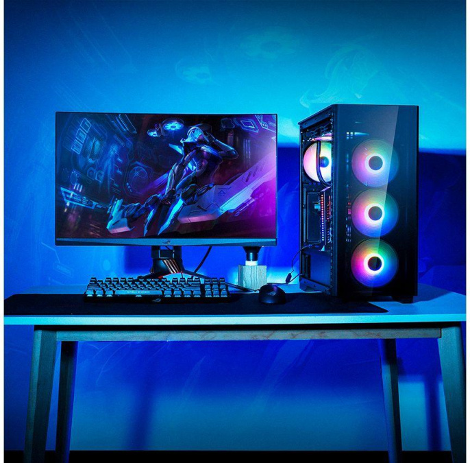 Корпус Deepcool MATREXX 50 Черный DP-ATX-MATREXX50 материал сталь-стекло, с боковым окном, порты Микрx1, Audio HD x1, USB3.0x1, 2xUSB2.0, без БП, eATX, видеокарта до 370мм, высота кулера для процессора до 168мм, 7 слотов расширения, 2 отсека 3.5", 4 от
