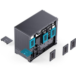 Корпус без блока питания Case JONSBO D32 PRO, Mini-Tower, TG, no fan, 2xUSB-A 3.2 + 1xUSB-C 3.2, mATX, mDTX, mITX Black (D32 PRO BLACK)