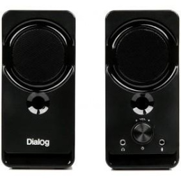 Акустические колонки Dialog Stride AST-22UP - 2.0, 8W RMS, Phone Out, Mic In, черные, питание от USB
