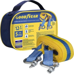 Буксировочный трос Goodyear с шаклами 12 тонн, 5 метров GY004007