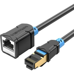 Патч-корд удлинитель Vention прямой SSTP cat.6, RJ45 - 1.5м. Черный IBLBG