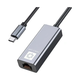 Кабель-адаптер 5Bites USB3.1 RJ45 100MB AL GREY UA2C-45-16BK