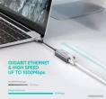 Переходник UGREEN CM209-50922 USB-A 3.0 to RJ45 F , Gigabit Ethernet скорость сети до 1 Гбит/с, Скорость USB 3.0 до 5 Гбит/с, Светодиодные индикаторы, Алюминиевый корпус