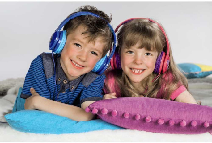 Наушники мониторные Hama Blink`n Kids 1.2м розовый проводные оголовье 00135664