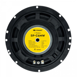 Колонки автомобильные Swat SP-C6MW без решетки 240Вт 90дБ 4Ом 16.5см 6 1/2дюйм ком.:1кол. коаксиальные однополосные
