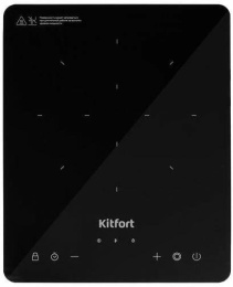 Плита Индукционная Kitfort КТ-167 черный стеклокерамика настольная