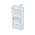 Rexant 03-0260 Вставка Mosaic 22,5x45, на 1 порт со шторкой