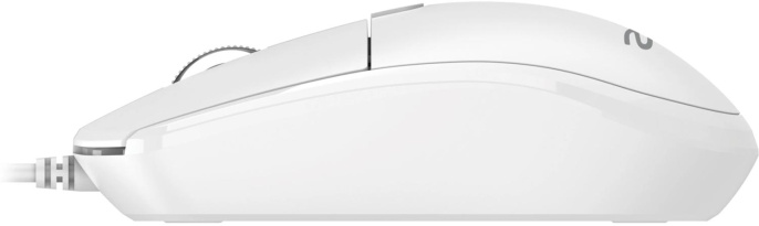 Мышь проводная Acer OMW401, оптическая, USB, 2000dpi, белый [zl.mceee.030]