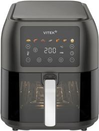 Аэрогриль Vitek VT-AF8001 8л 1700Вт темно-серый/черный