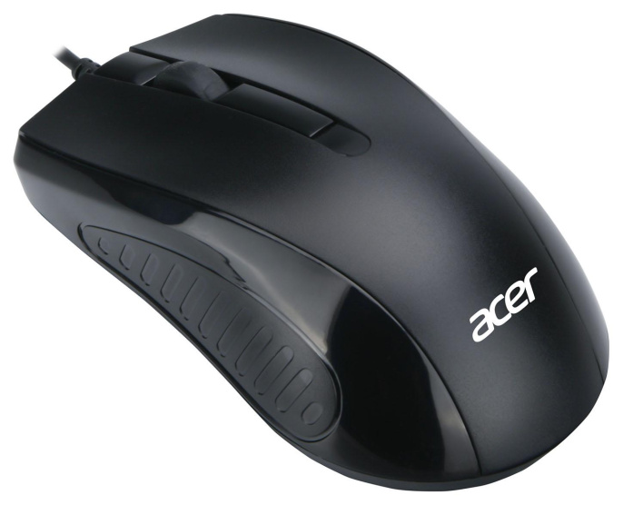 Мышь проводная Acer OMW136, оптическая, USB, 1200dpi, черный [zl.mceee.01a]