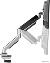 Кронштейн для монитора ErgoSmart Heavy-Duty серебристый, 1 монитор, 17-49", настольный, регулировка высоты/поворота, VESA75/100