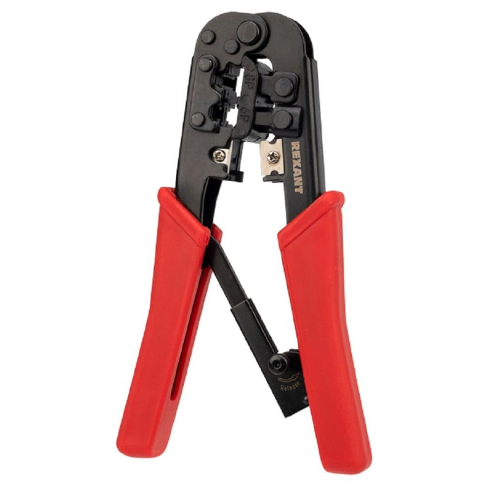 Инструмент обжимной Rexant (12-3432) для RJ-45/RJ-12/RJ-11 красный