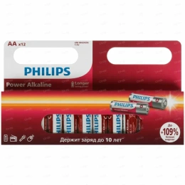 Батарейки Philips LR6P12W/51 АА алкалиновые 1,5v 12 шт. LR6-12BL Power 12/240/19200 . Грузить кратно 12.