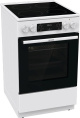 Электрическая плита Gorenje GEC5C61WG,  стеклокерамика,  без крышки,  белый