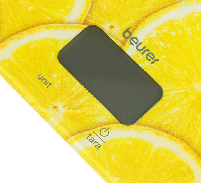 Весы кухонные BEURER KS19 lemon,  рисунок