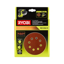 Шлифлисты 125 мм 10 шт. Ryobi RO125A10 5132002608