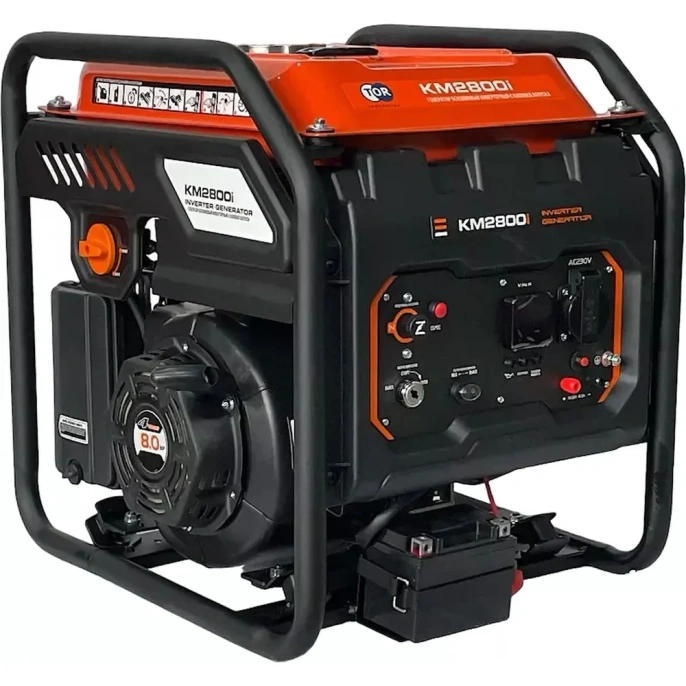 Инверторный бензиновый генератор TOR KM2800i 2,8 кВт 220В 12 л с кнопкой запуска 1025974