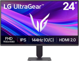 Монитор 23.8" LG 24G411A-B IPS, 1920x1080, 144Hz, 5ms, 300сd/m, 1500:1, HDR10 | HDMI 2.0 , DP 1.4 | ExPSU, Vesa 100, Black 24G411A-B.ARUZ