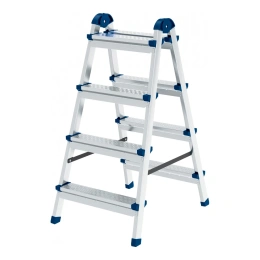 Двухсторонняя стремянка СИБРТЕХ 4 ступени 97984